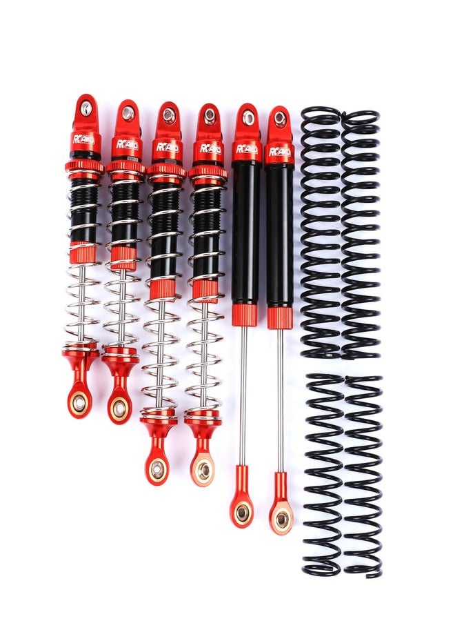 RCAWD Full Aluminum Front Rear Shocks For 1/10 LOSI Baja Rey 4WD LOSI Hammer Rey U4 Rock Racer Shocks Upgrade Parts Red - Image 1